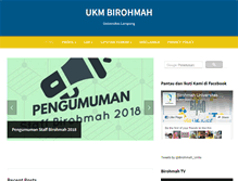 Tablet Screenshot of birohmah.unila.ac.id